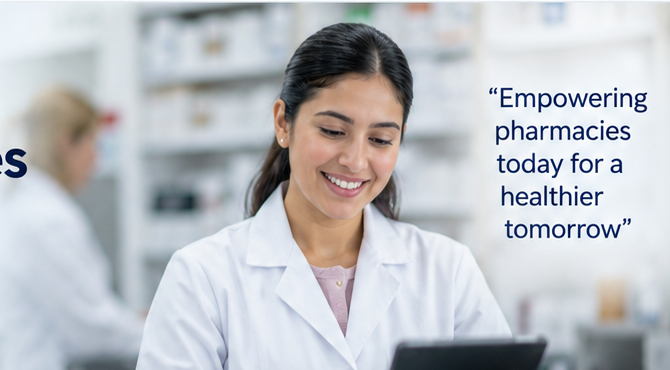 Pharmacy technology in a modern pharmacy